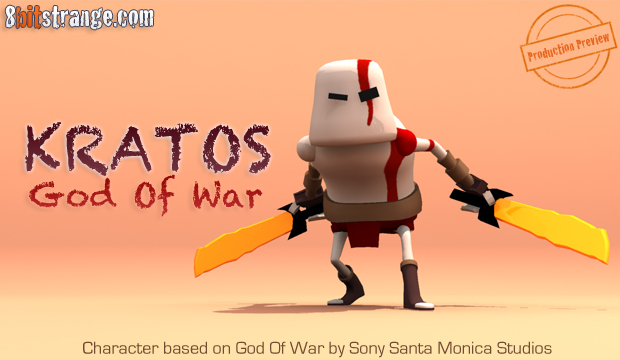 Eight Bit Strange concept Kratos