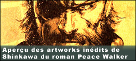 Dossier - Aperu des artworks indits de Yoji Shinkawa du roman Peace Walker