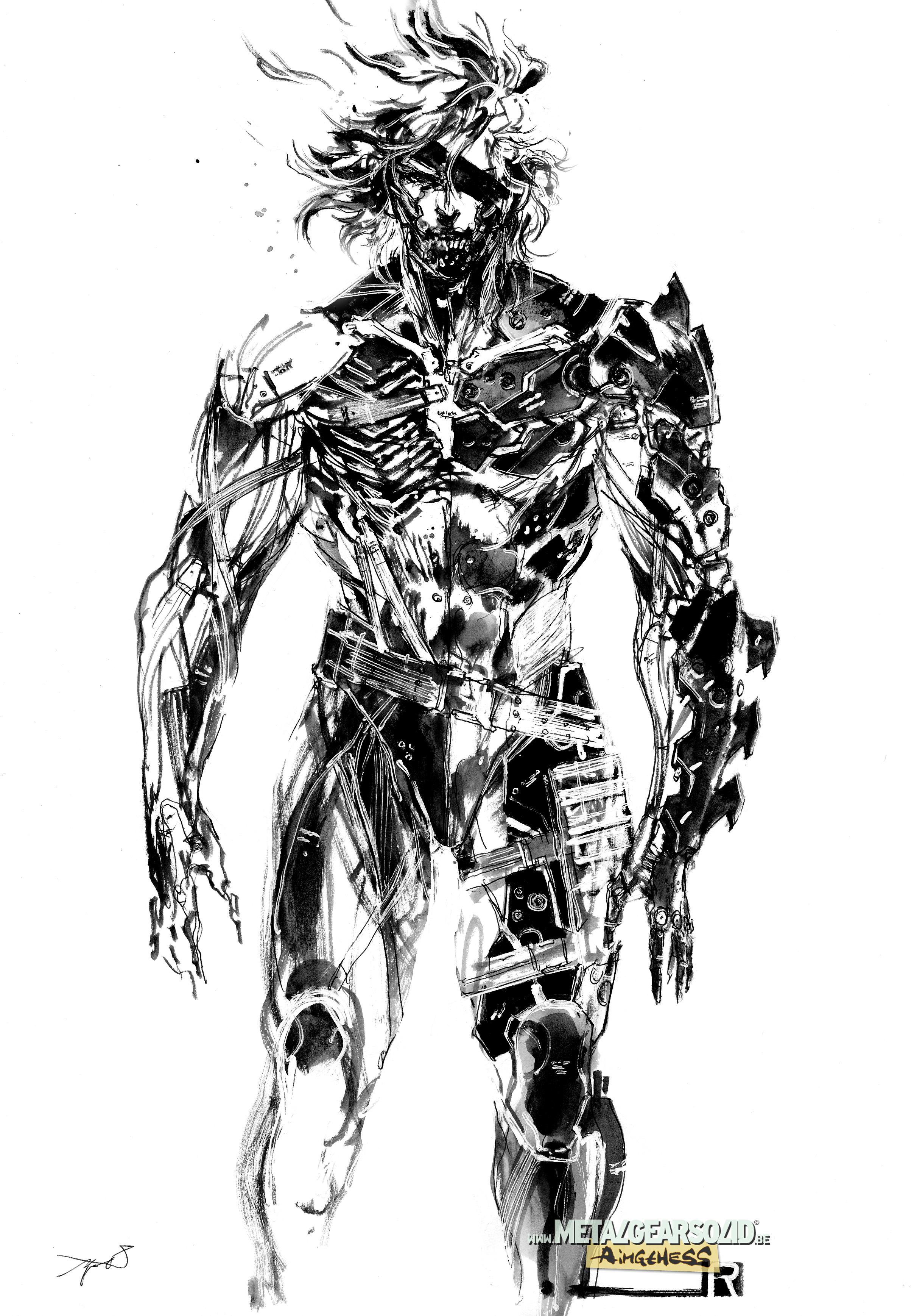 Artwork HD de Raiden dans Metal Gear Rising Revengeance