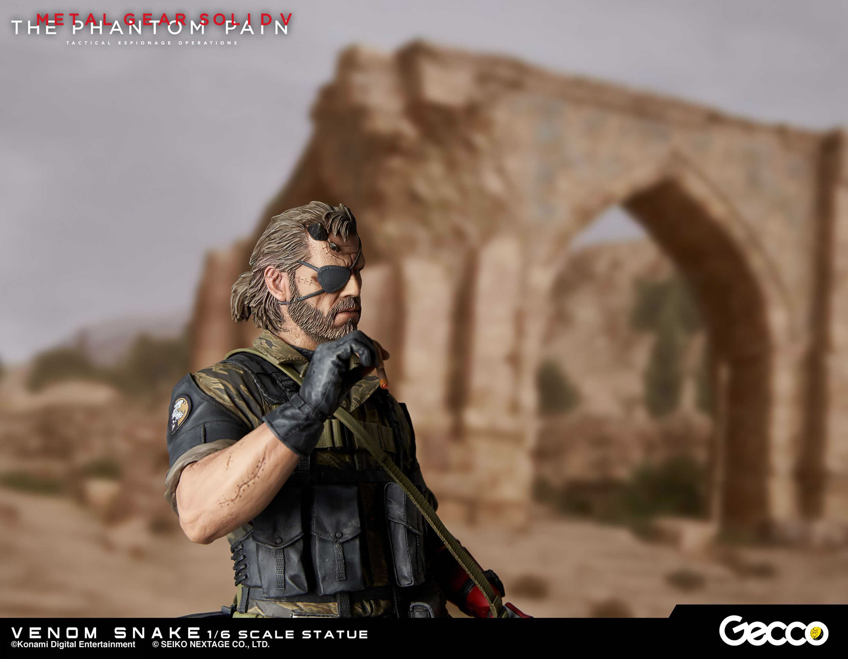 Des photos et une date pour les statuettes Gecco de Venom Snake et D.D.