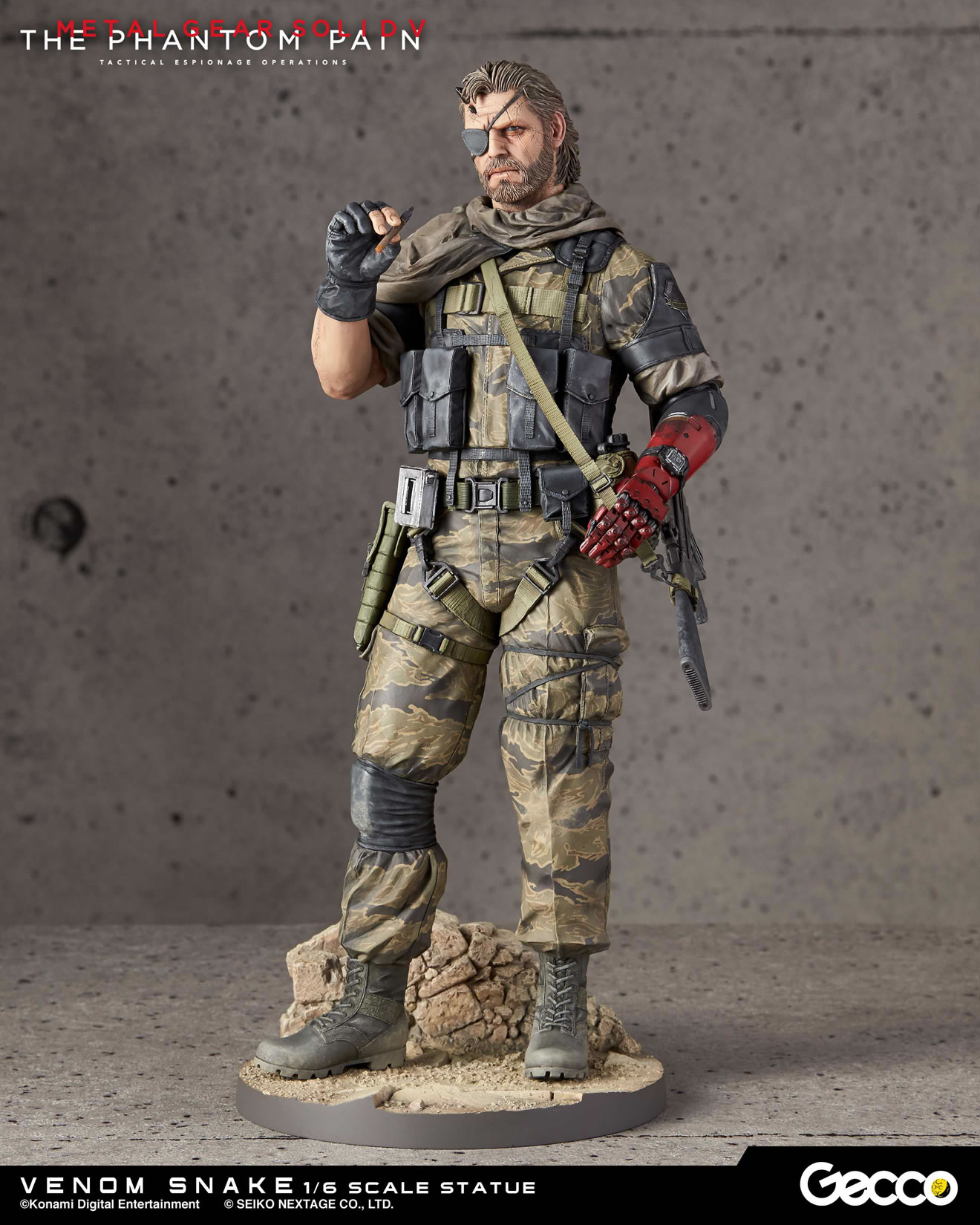 Des photos et une date pour les statuettes Gecco de Venom Snake et D.D.