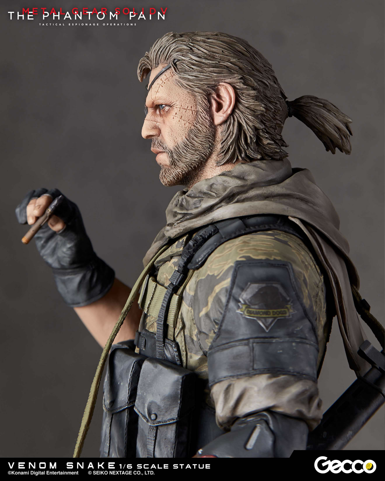 Des photos et une date pour les statuettes Gecco de Venom Snake et D.D.