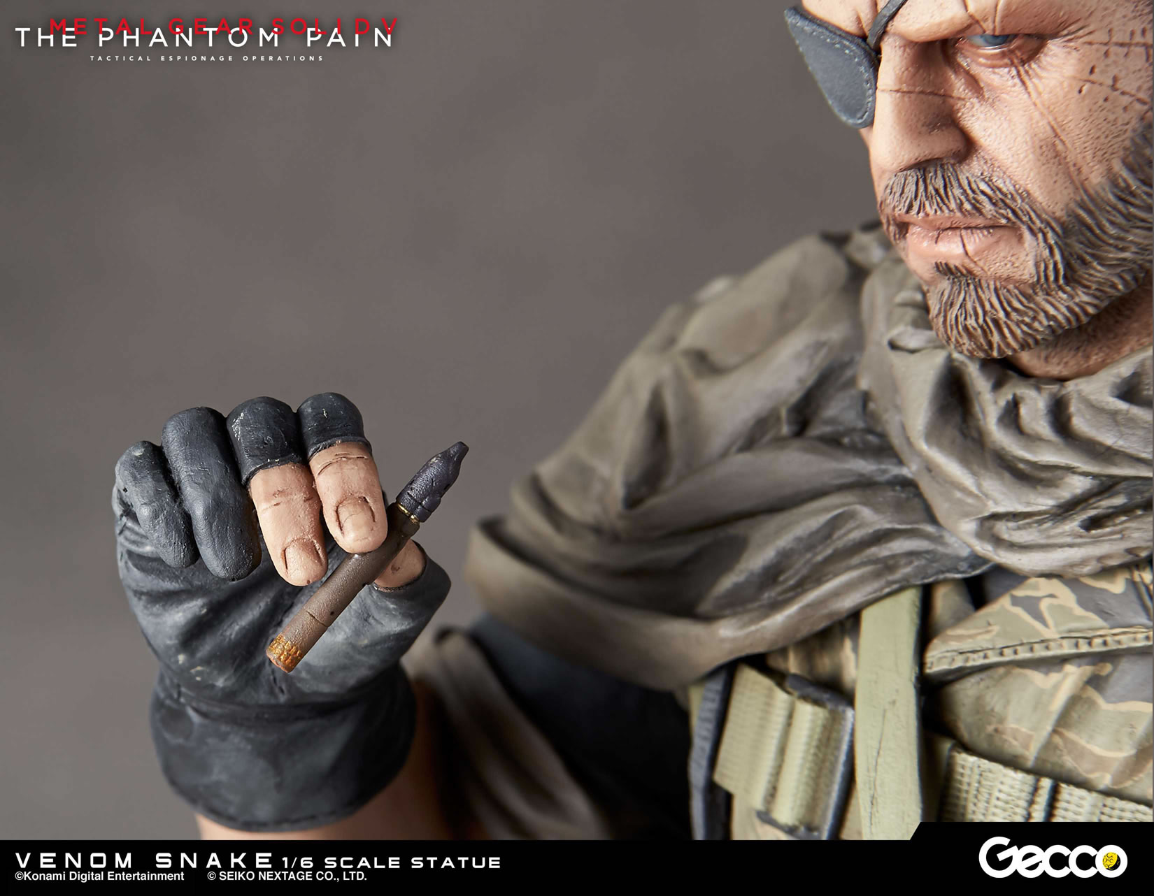 Des photos et une date pour les statuettes Gecco de Venom Snake et D.D.