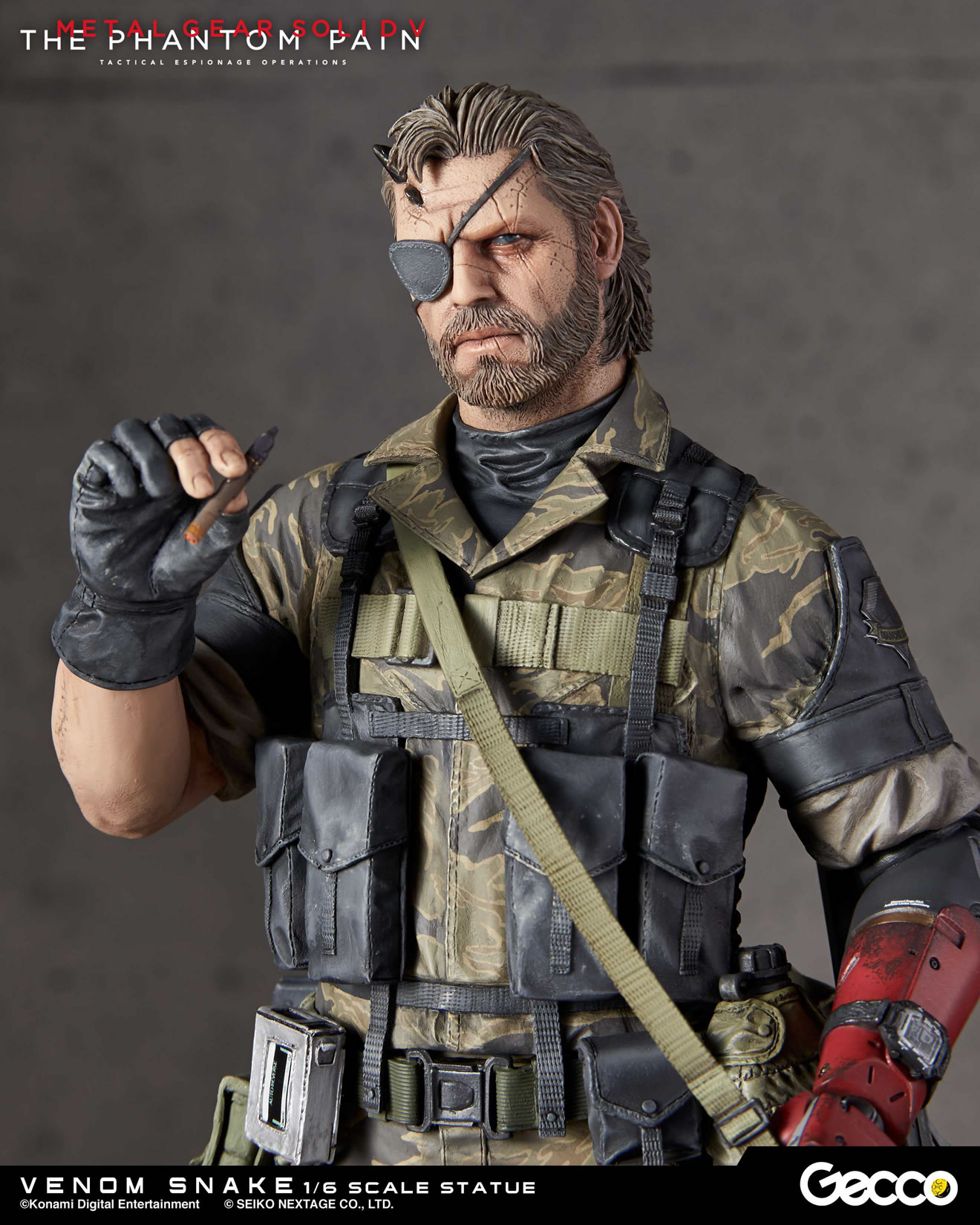 Des photos et une date pour les statuettes Gecco de Venom Snake et D.D.