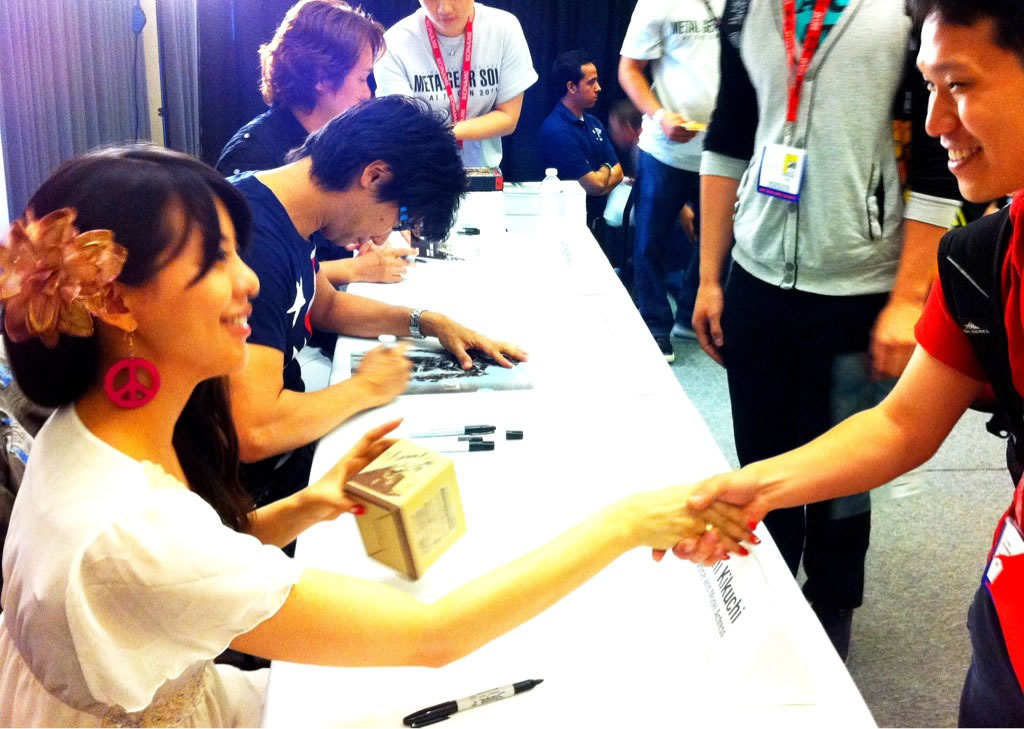 Hideo Kojima, Yumi Kikuchi et Yoji Shinkawa  la Comic Con de San Diego 2011