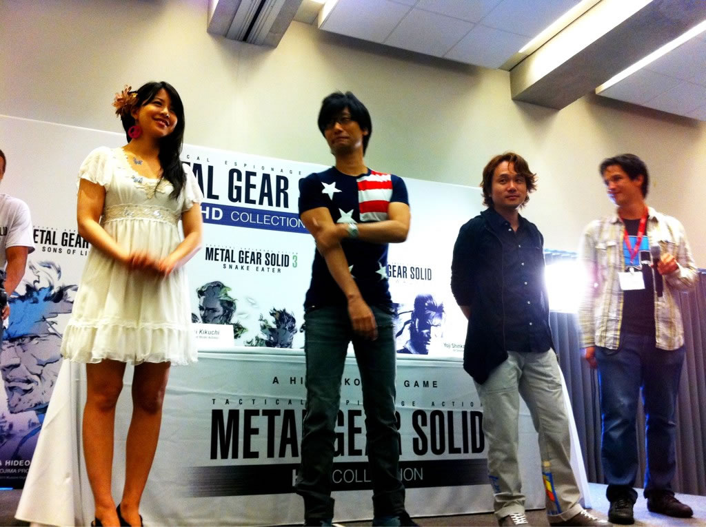 Hideo Kojima, Yumi Kikuchi et Yoji Shinkawa  la Comic Con de San Diego 2011