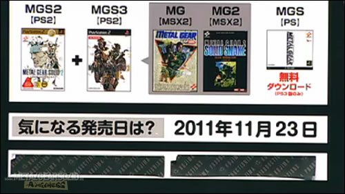 Toute l'actu de Kojima Productions au Tokyo Game Show 2011