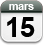 15 mars