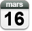 16 mars