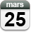 25 mars