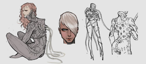 Quelques artworks de Mistral dans Metal Gear Rising Revengeance