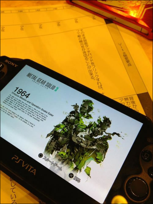 Metal Gear Solid 3 HD sur PlayStation Vita