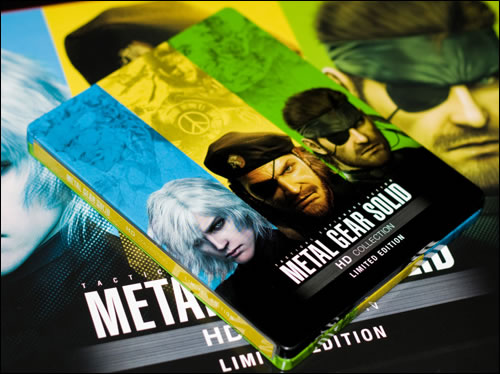 Collector de Metal Gear Solid HD Collection Zavvi steelbook stickerbook