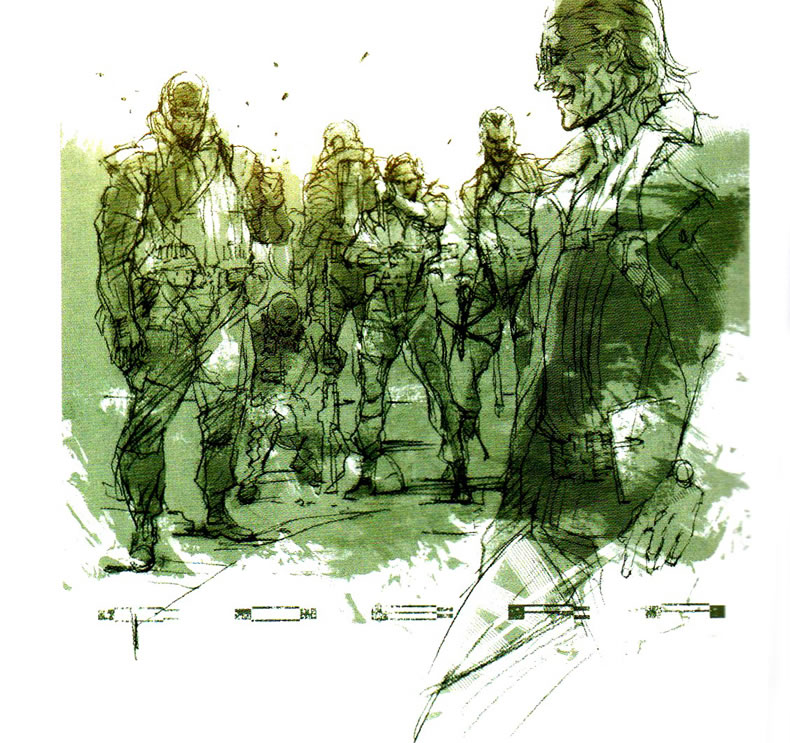 Aperu des artworks indits de Yoji Shinkawa issus du roman de MGS Peace Walker