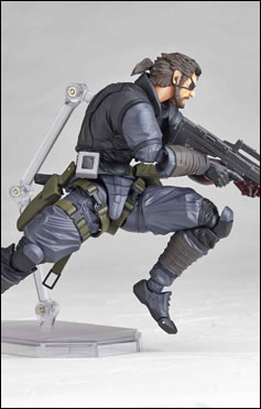 La figurine Vulcanlog de Venom Snake en Sneaking Suit illustre et date