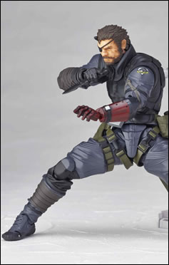 La figurine Vulcanlog de Venom Snake en Sneaking Suit illustre et date