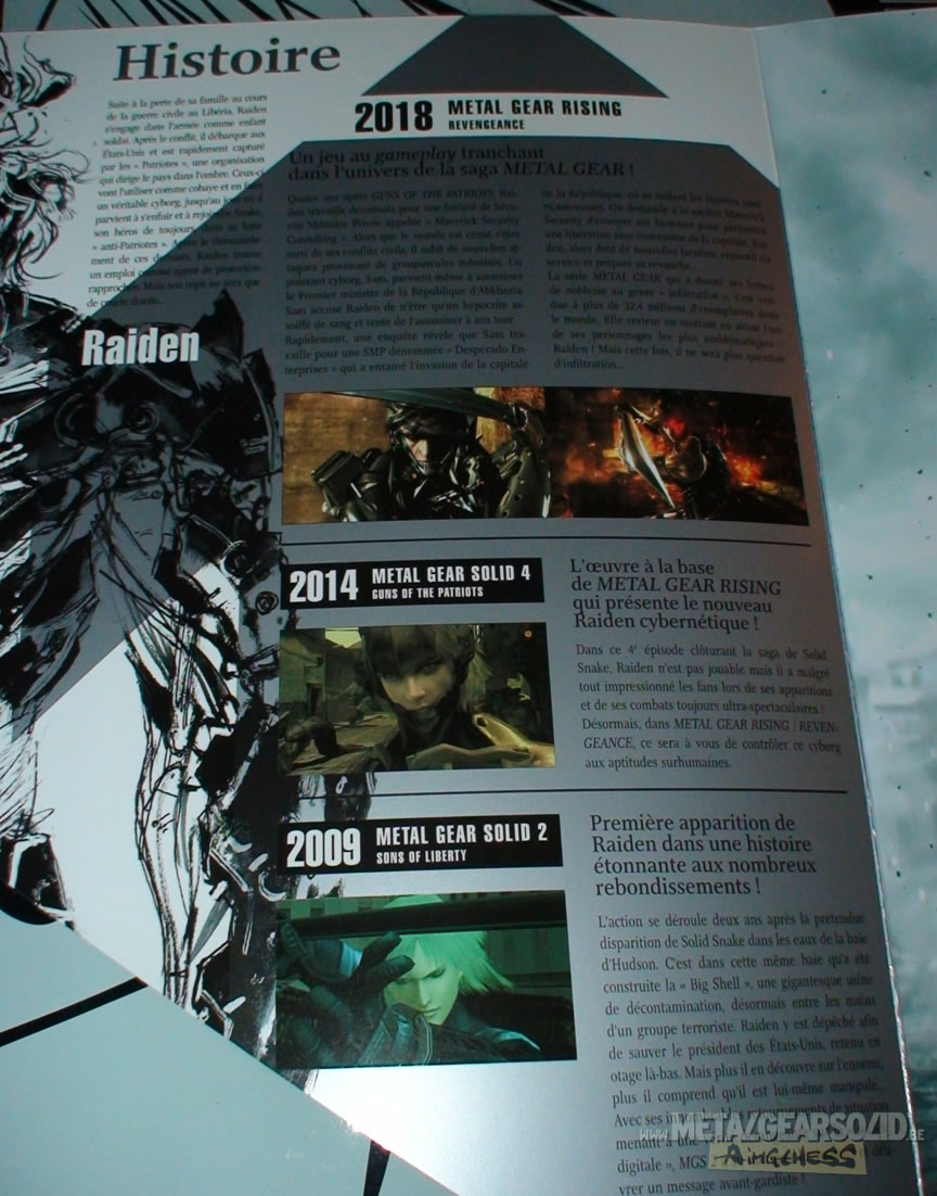 Goodies Metal Gear Rising Revengeance au Paris Games Week 2012