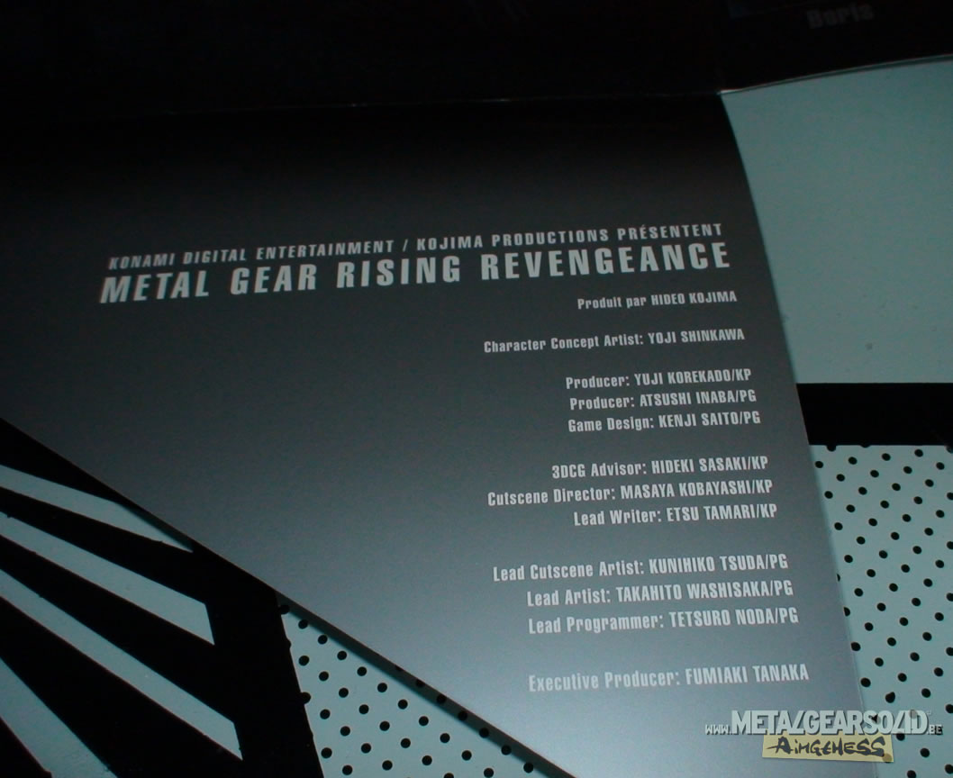 Goodies Metal Gear Rising Revengeance au Paris Games Week 2012