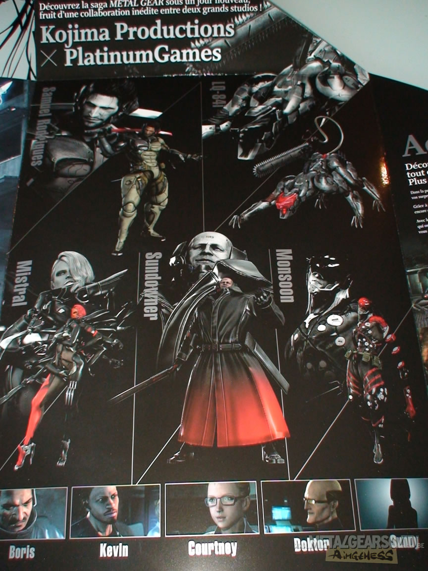 Goodies Metal Gear Rising Revengeance au Paris Games Week 2012