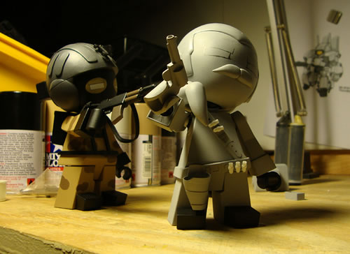 Rohby et Metal Gear Solid au Toy Art Galery