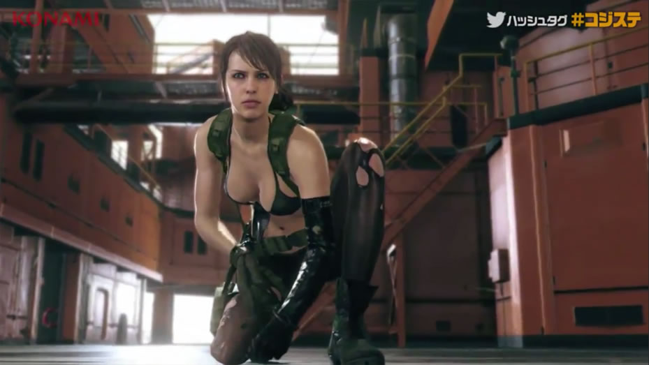 Vido : un petit avant-got de MGSV avec Quiet avant le TGS 2014